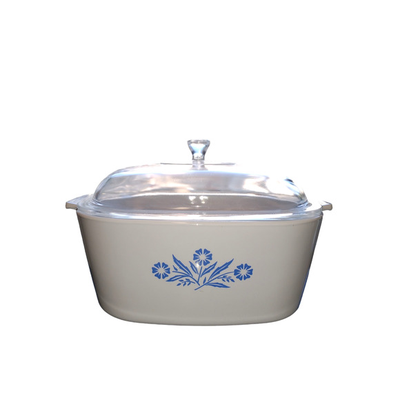 Vintage Corning Ware 4QT Blue Cornflower Sauce Pot Casserole with Lid P-84-B - Picture 3 of 11